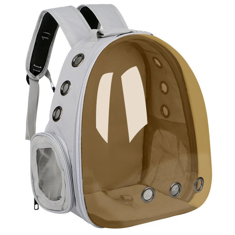 Pet Carrier/Backpacks: Transparent "Space capsules"