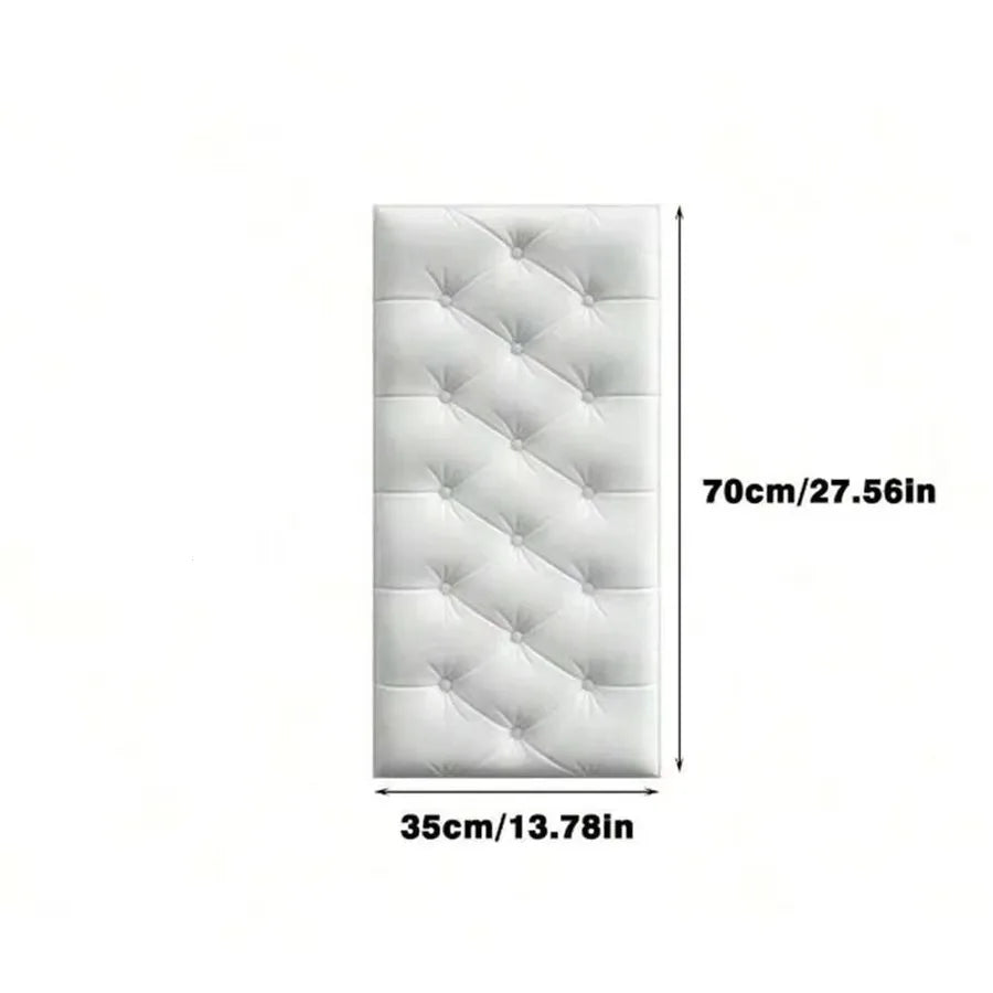 Bed Headboards Background Bedroom Decoration Self-Adhesive Foam Wall Panels, Peel and Stick Wall Decoration