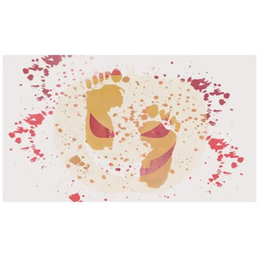 40*70cm Bloody Bathroom Color-changing Floor Mat Halloween Decoration 3D Bathroom Floor Bath Mat Carpet Non-Slip Rugs Indoor