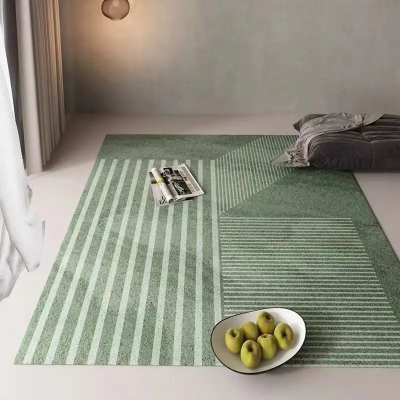 Green Nordic Style Carpet Simple Decor