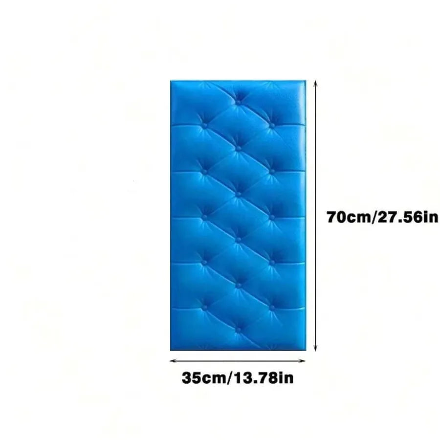 Bed Headboards Background Bedroom Decoration Self-Adhesive Foam Wall Panels, Peel and Stick Wall Decoration