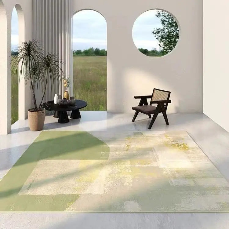Green Nordic Style Carpet Simple Decor