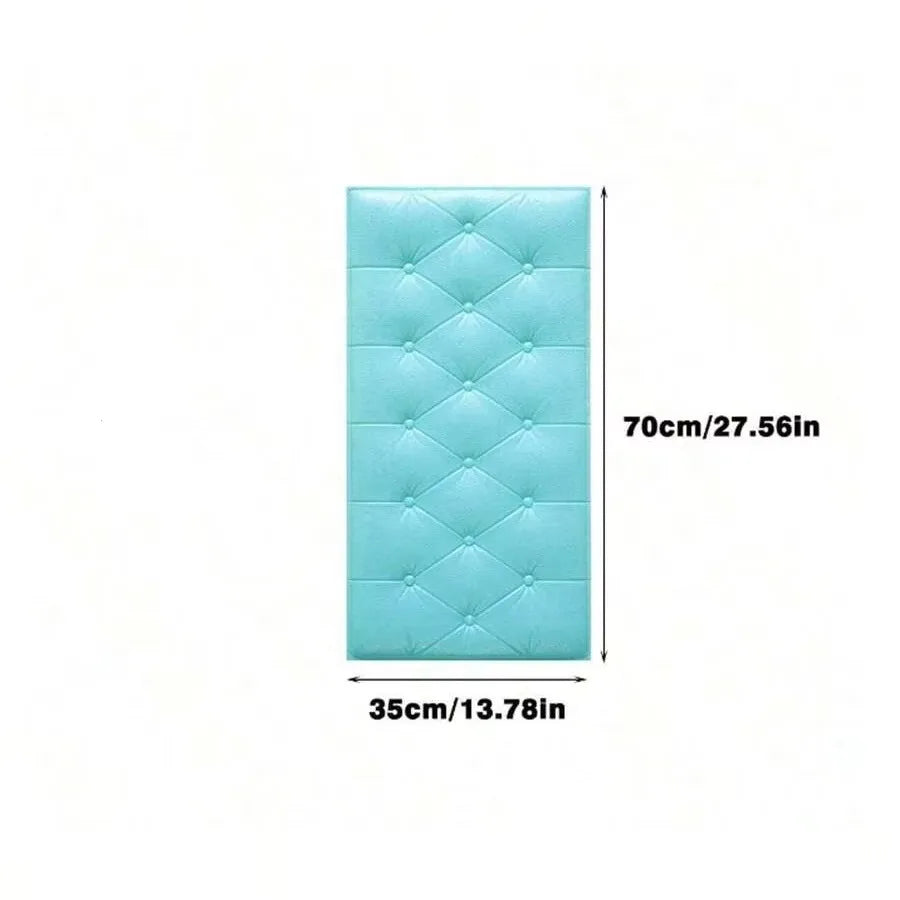 Bed Headboards Background Bedroom Decoration Self-Adhesive Foam Wall Panels, Peel and Stick Wall Decoration