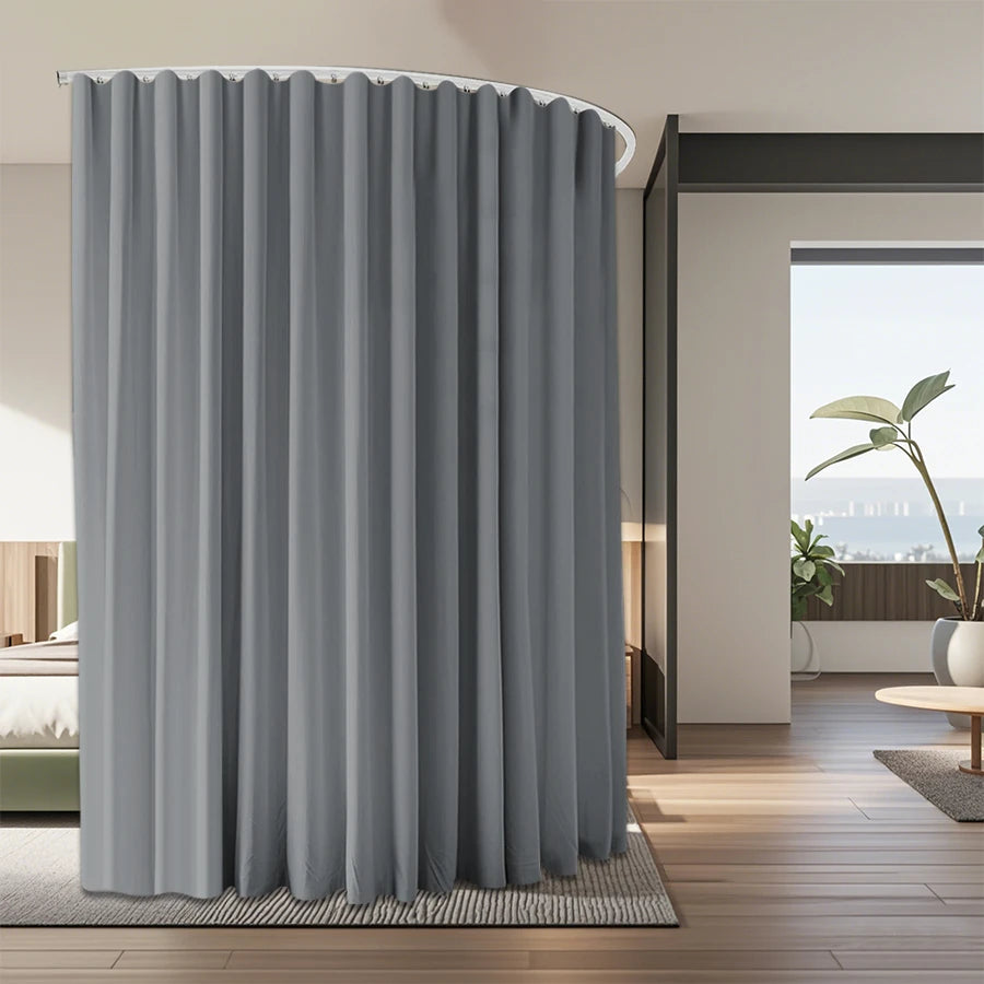 Extra Large Room Dividers Blackout Curtain Track Ceiling Mount Ceiling Track Privacy Partition Separator for Living Room Bedroom
