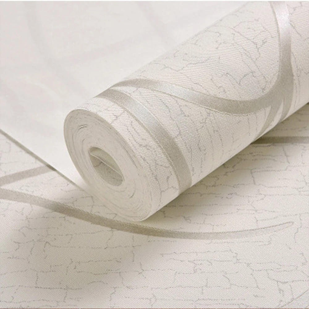 Room Decoration Wall Paper Minimalist Striped Curved Wallpaper European Non-woven Home Decoration Wallpaper