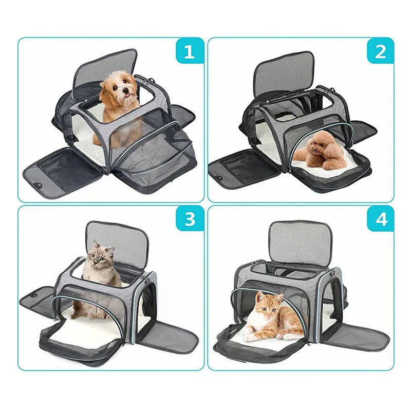Pet Carriers Backpack-Portable Breathable Foldable Bag for Cats, Dogs, and other Pets