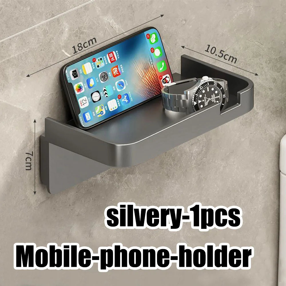 Tissue Hanger Toilet Paper Roll Holder Bathroom Accessories Storage Rack No Punching Paper Ttowel Storage Rrack Wall Mounted