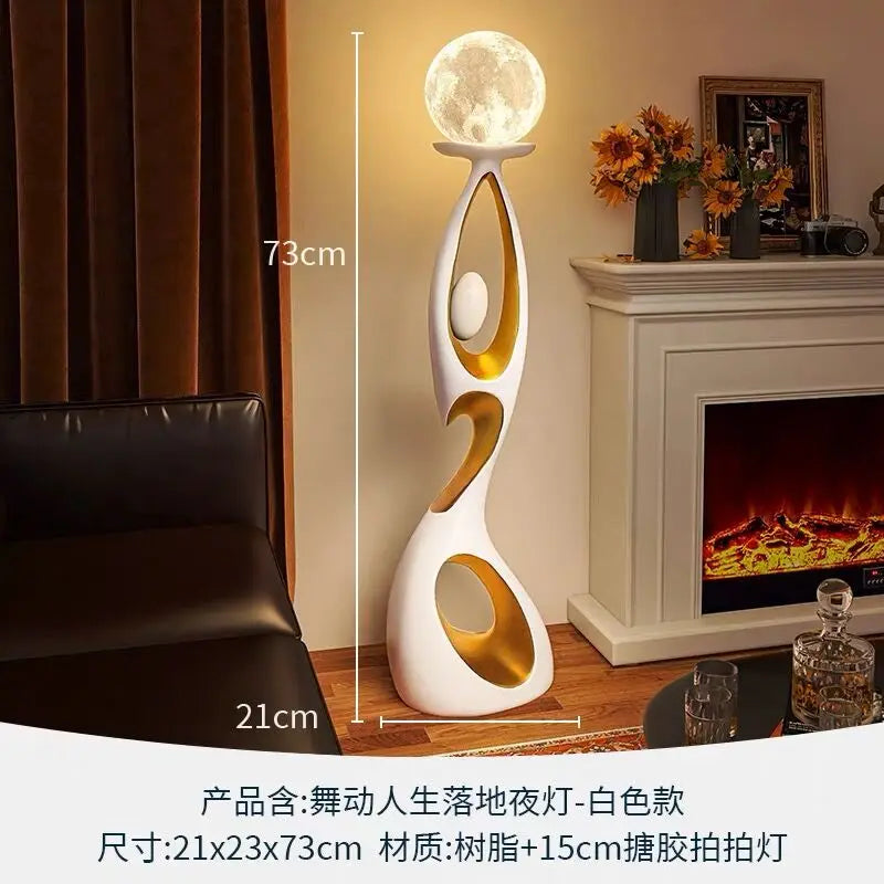 Abstract Resin Sculpture LED Light-Home Art Decor