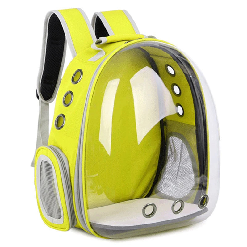 Pet Carrier/Backpacks: Transparent "Space capsules"