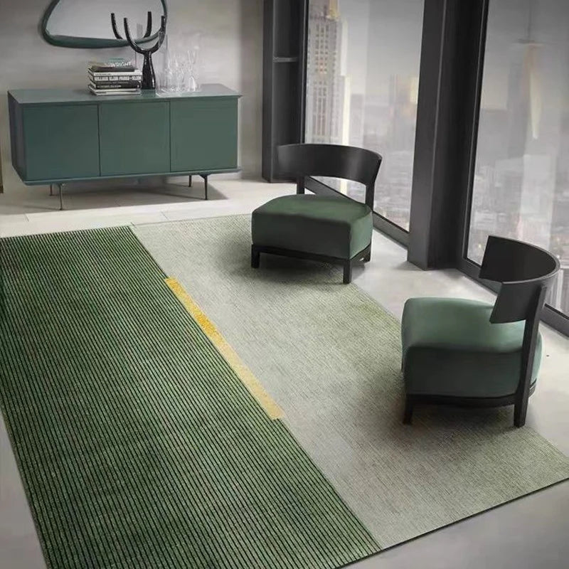 Green Nordic Style Carpet Simple Decor