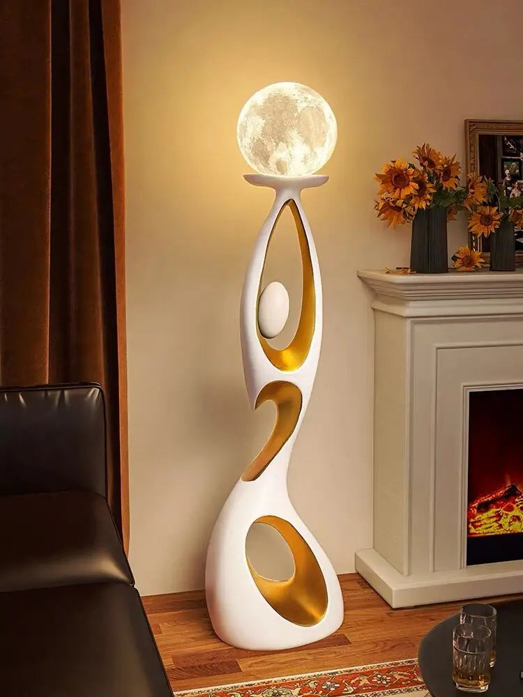 Abstract Resin Sculpture LED Light-Home Art Decor