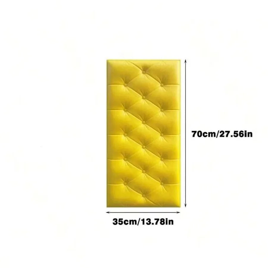 Bed Headboards Background Bedroom Decoration Self-Adhesive Foam Wall Panels, Peel and Stick Wall Decoration