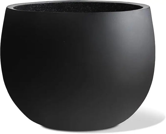 Ball Concrete Ball Planter Outdoor Indoor, Large Cement Plant Pots for Trees Flowers