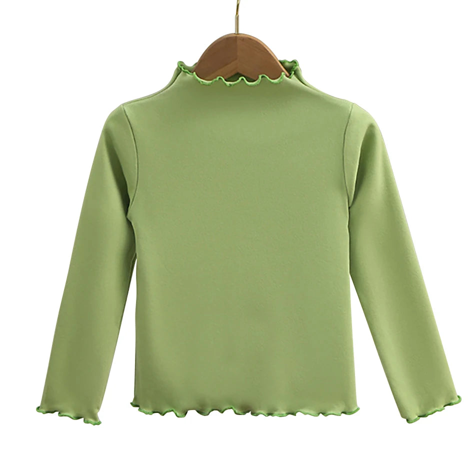 Solid Long Sleeve Shirt For Autumn and Winter - Fungus Edge