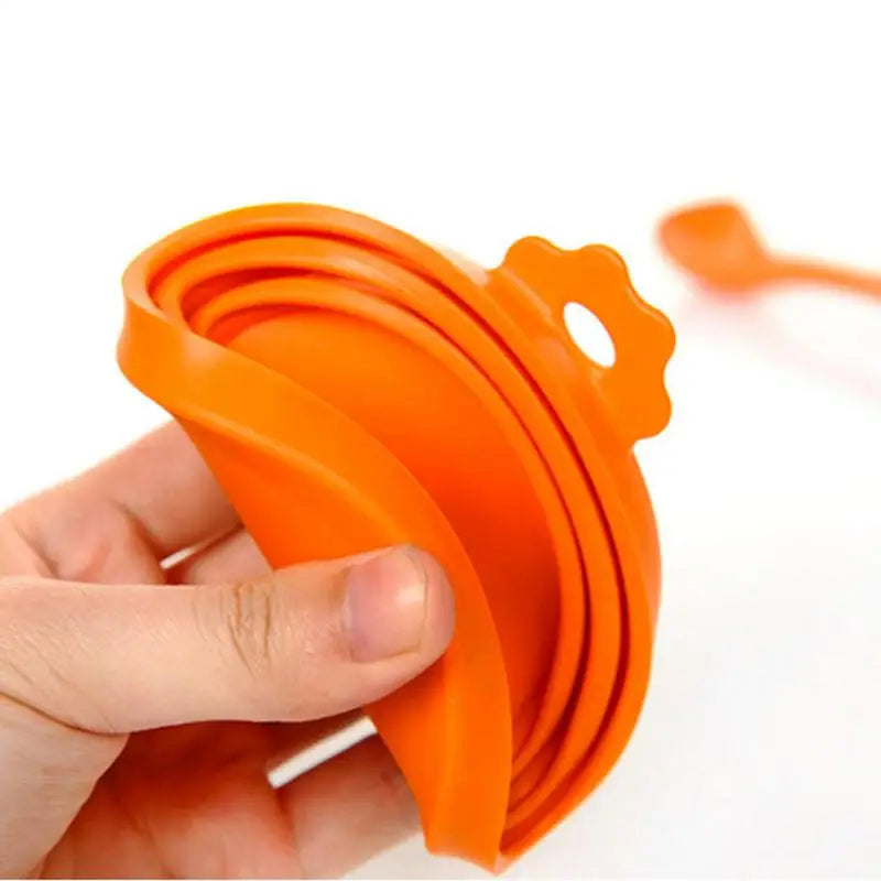 Silicone Canned Lid Reusable Pet Food Can Cover Silicone Dog Cat Storage Tin Cover Lid Seal Cover Keeps Food Fresh Pet Supplies