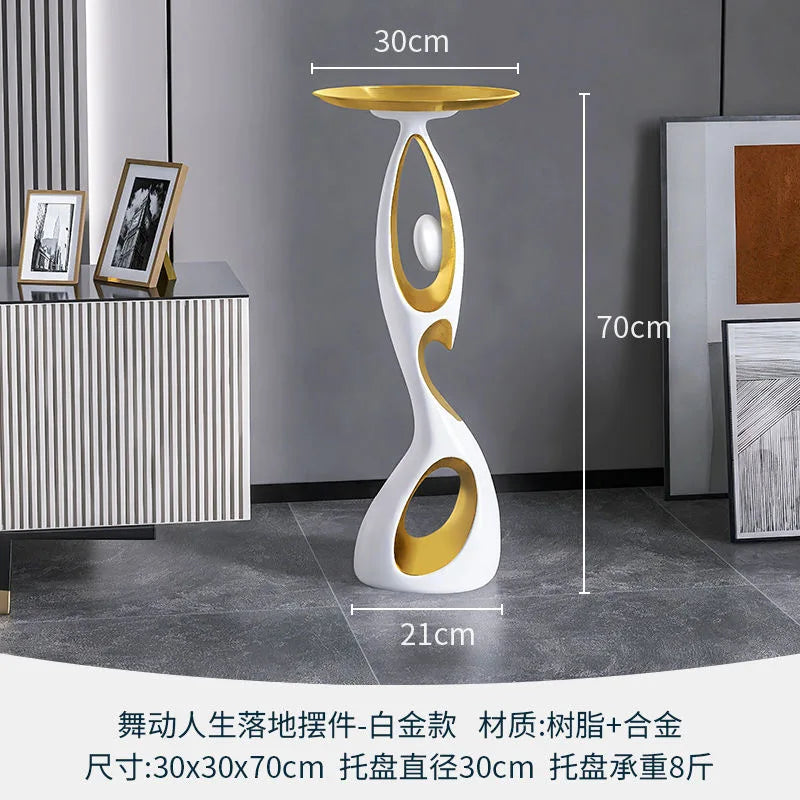 Abstract Resin Sculpture LED Light-Home Art Decor