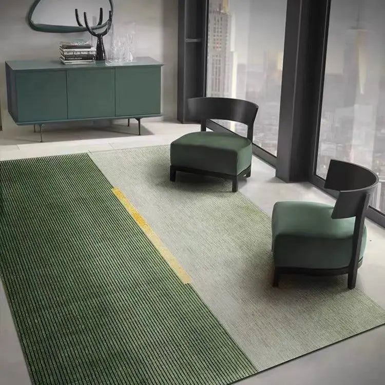 Green Nordic Style Carpet Simple Decor