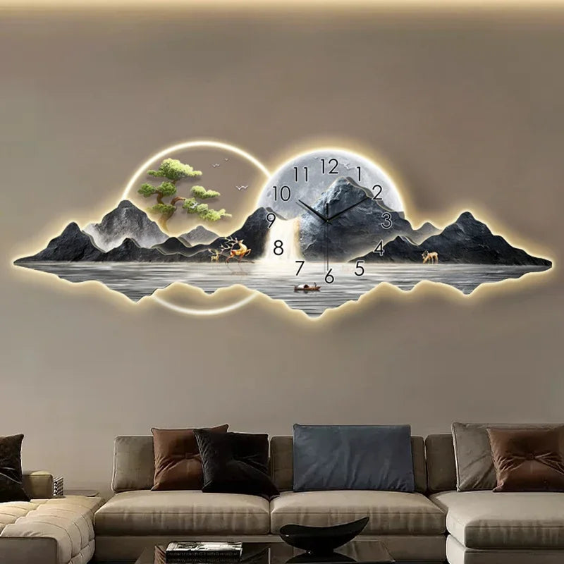 Luxury Wall Clock (Digital), Minimalist Design