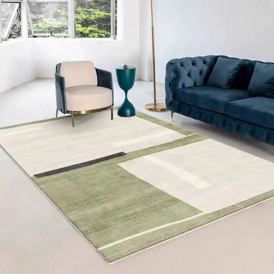 Green Nordic Style Carpet Simple Decor