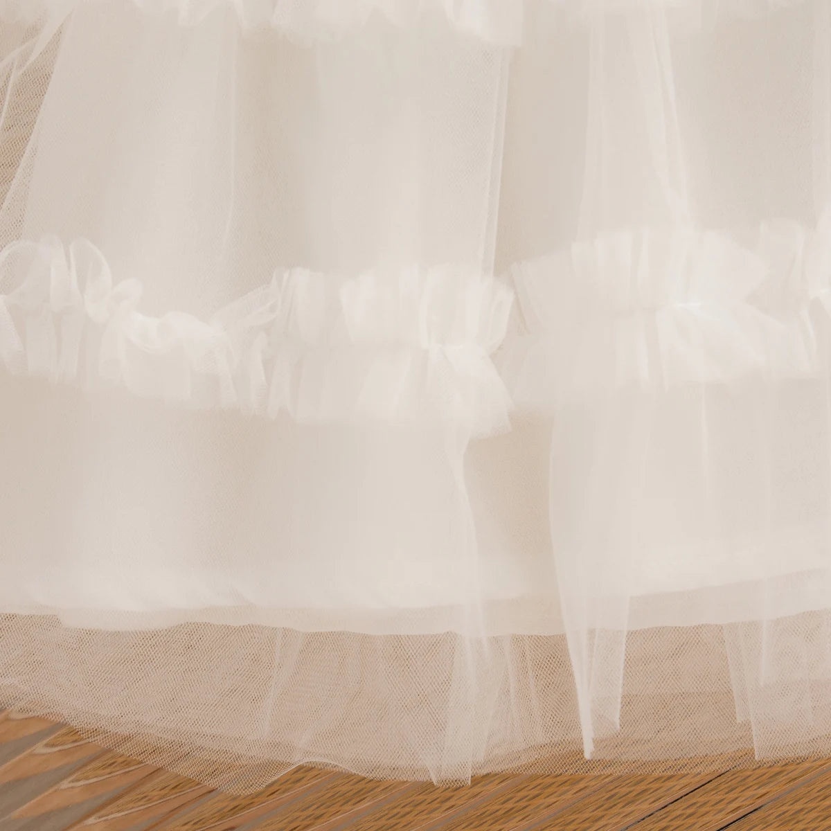 Princess Style White Chiffon Dress