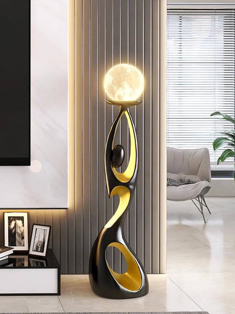Abstract Resin Sculpture LED Light-Home Art Decor