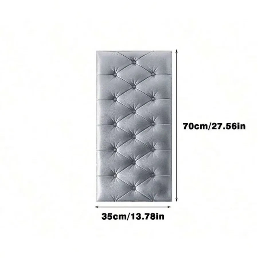 Bed Headboards Background Bedroom Decoration Self-Adhesive Foam Wall Panels, Peel and Stick Wall Decoration