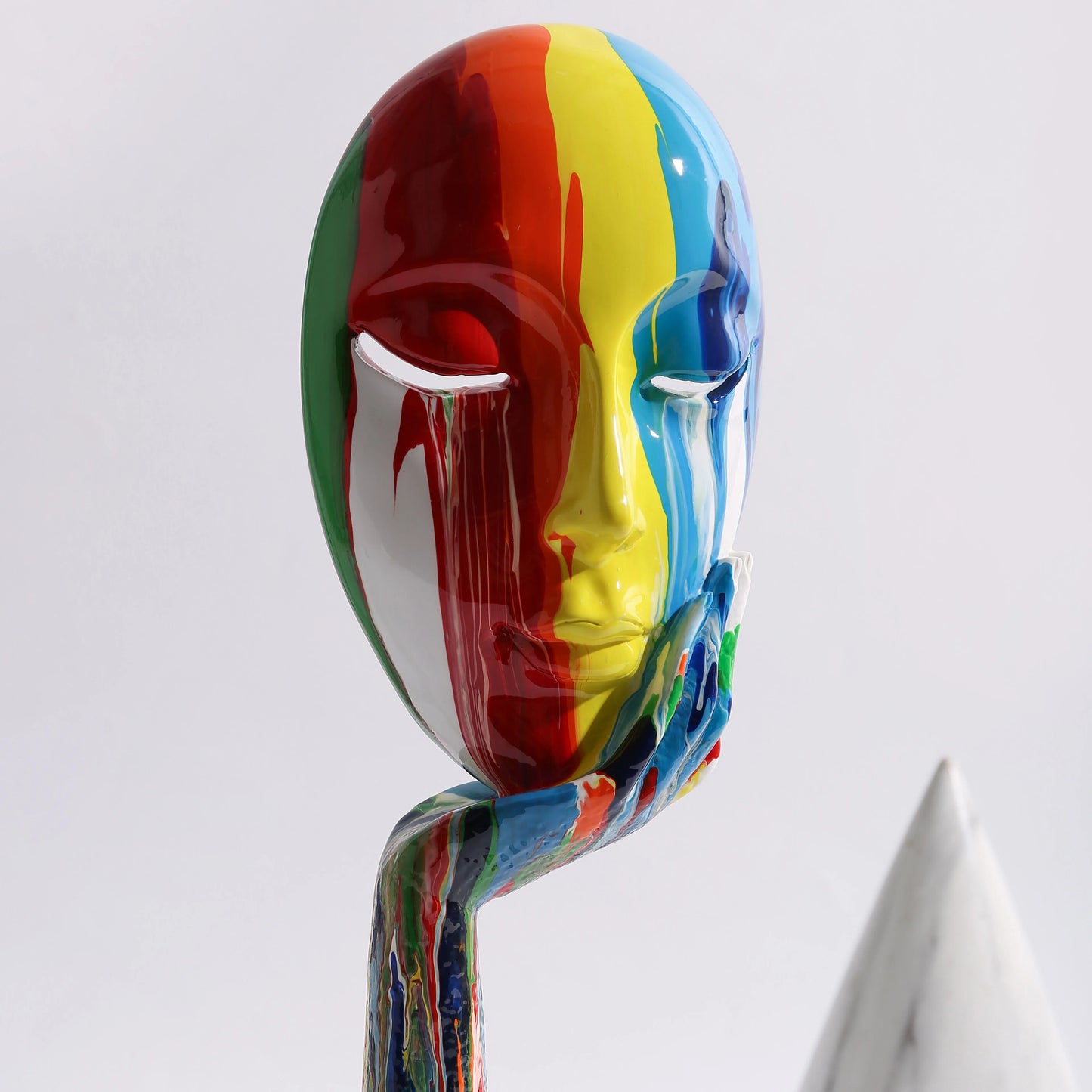 (Large) Modern Creative Painted Colorful Abstract Mask