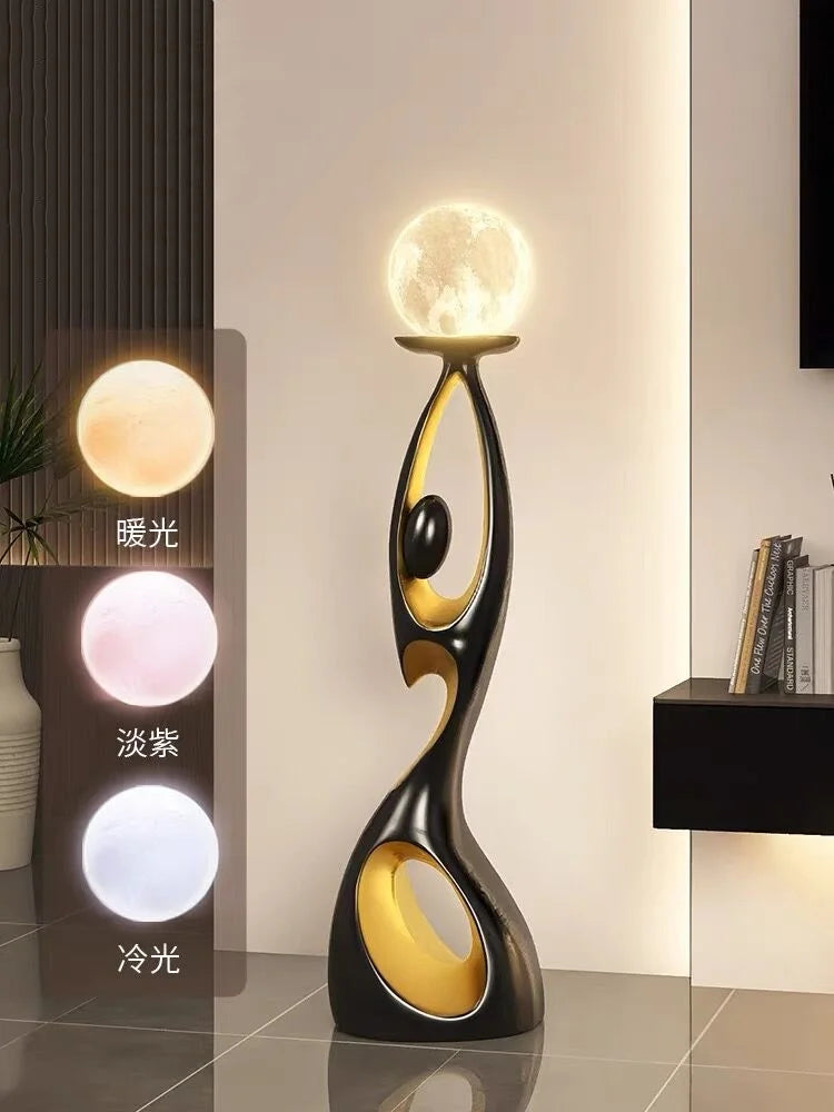 Abstract Resin Sculpture LED Light-Home Art Decor