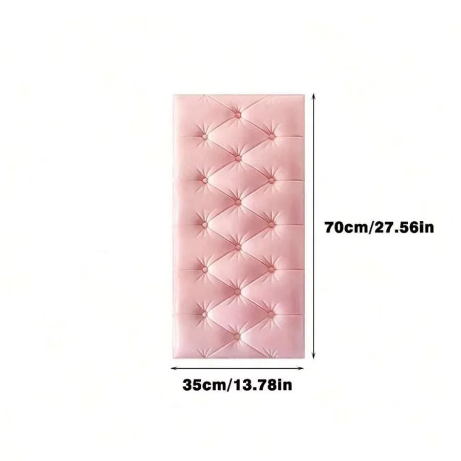Bed Headboards Background Bedroom Decoration Self-Adhesive Foam Wall Panels, Peel and Stick Wall Decoration