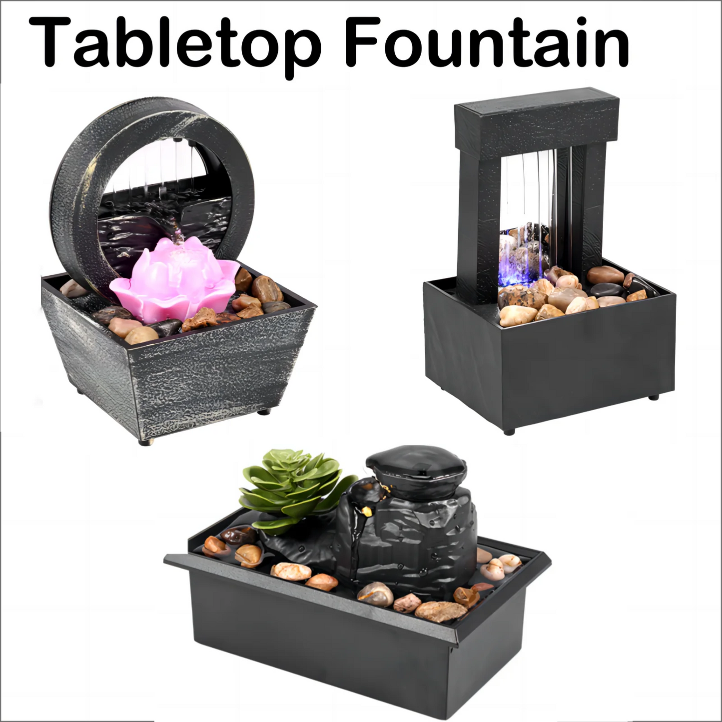 Desktop Water Fountain Decor - Relaxation