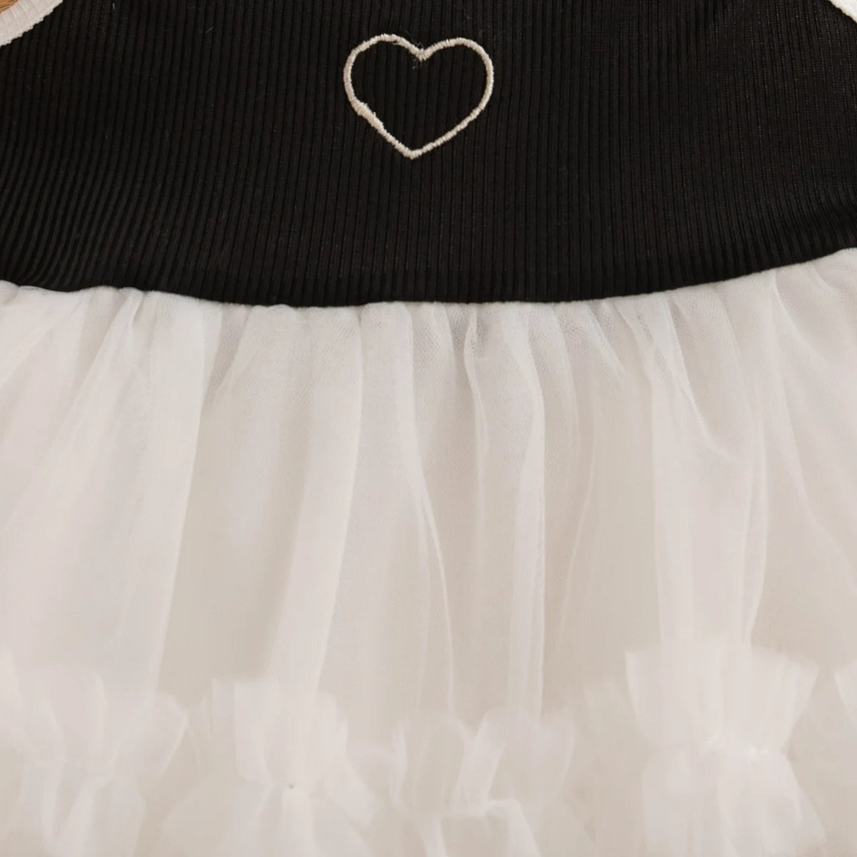 Princess Style White Chiffon Dress