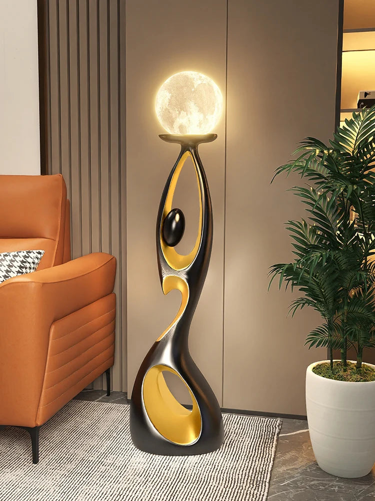 Abstract Resin Sculpture LED Light-Home Art Decor
