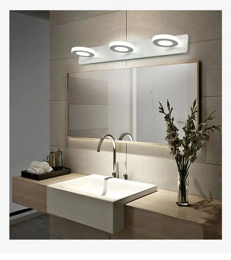 Wall Lamp LED Mirror Front Light Bathroom Bedroom Lamps Toilet Wall Light Bathroom Makeup Lights Room Decor