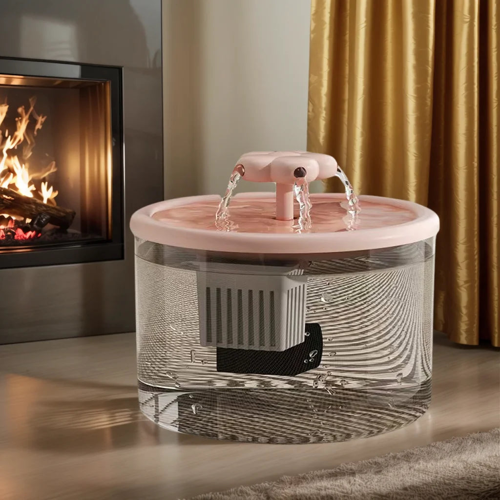 1.5L Ultra-Quiet Smart Cat Water Fountain with Automatic Filter and Burnout Prevention Recirculating Dog Water Dispenser Pump