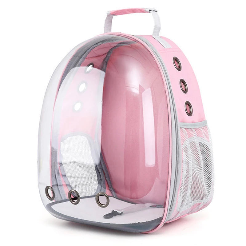 Pet Carrier/Backpacks: Transparent "Space capsules"