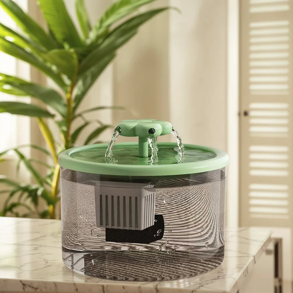 1.5L Ultra-Quiet Smart Cat Water Fountain with Automatic Filter and Burnout Prevention Recirculating Dog Water Dispenser Pump