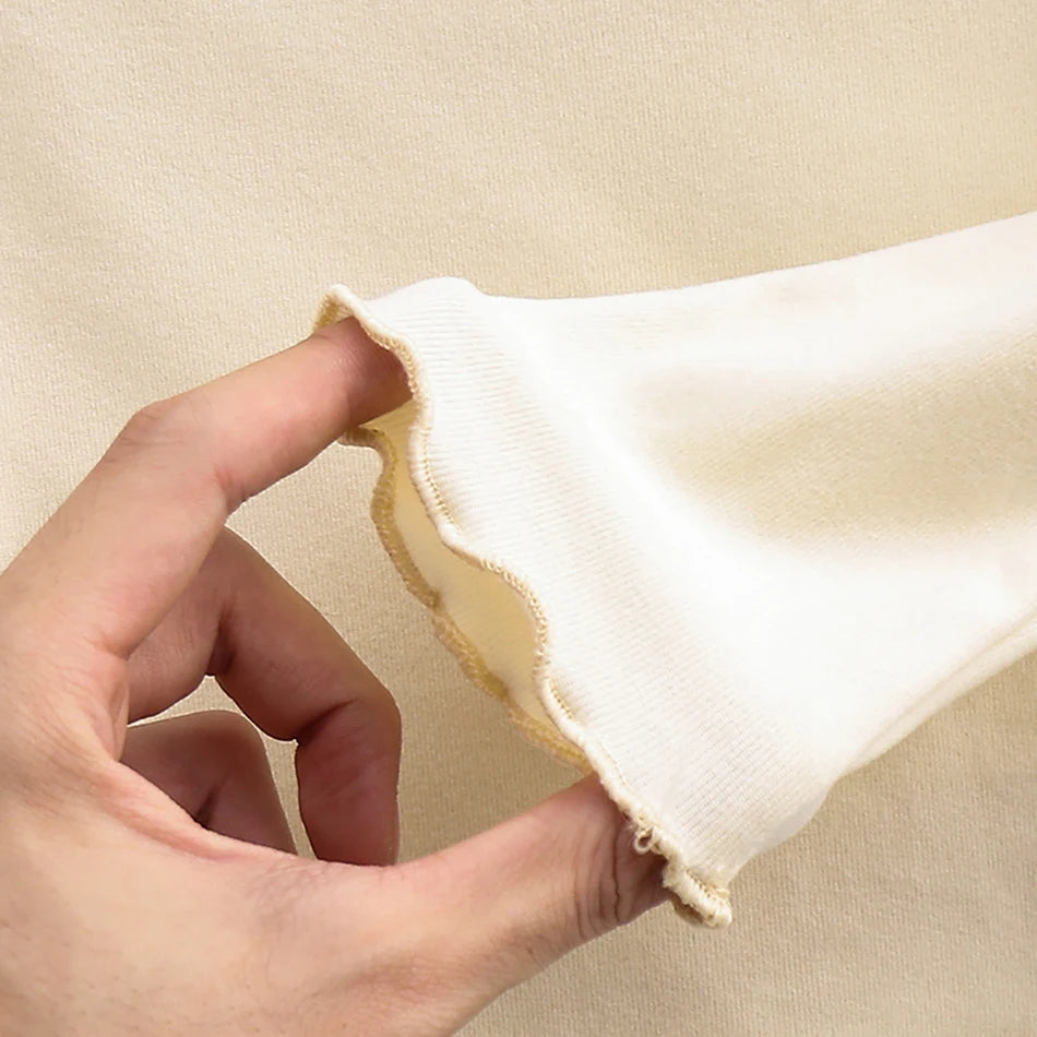 Solid Long Sleeve Shirt For Autumn and Winter - Fungus Edge