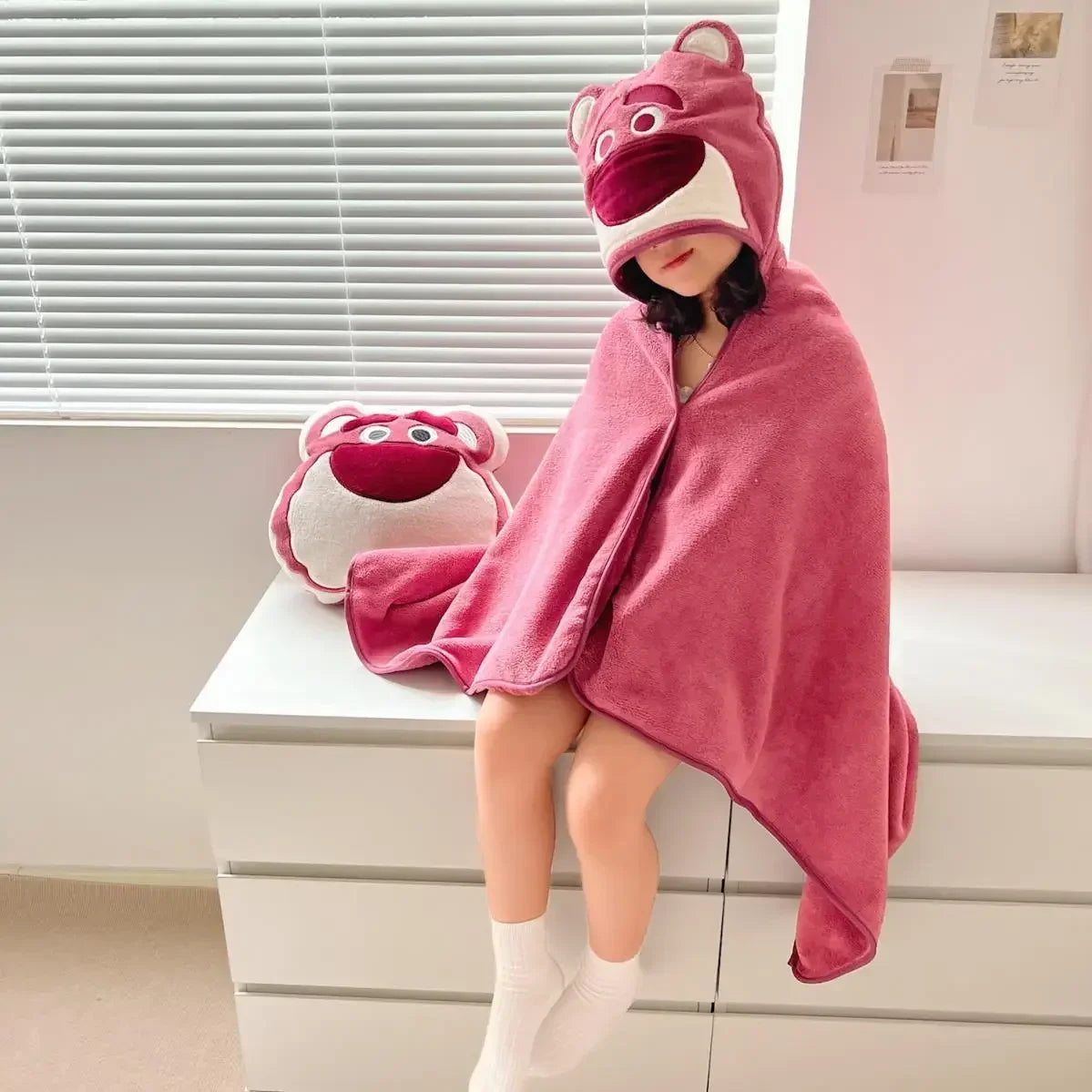 Cartoon Themed Hooded Bath Towel for Children