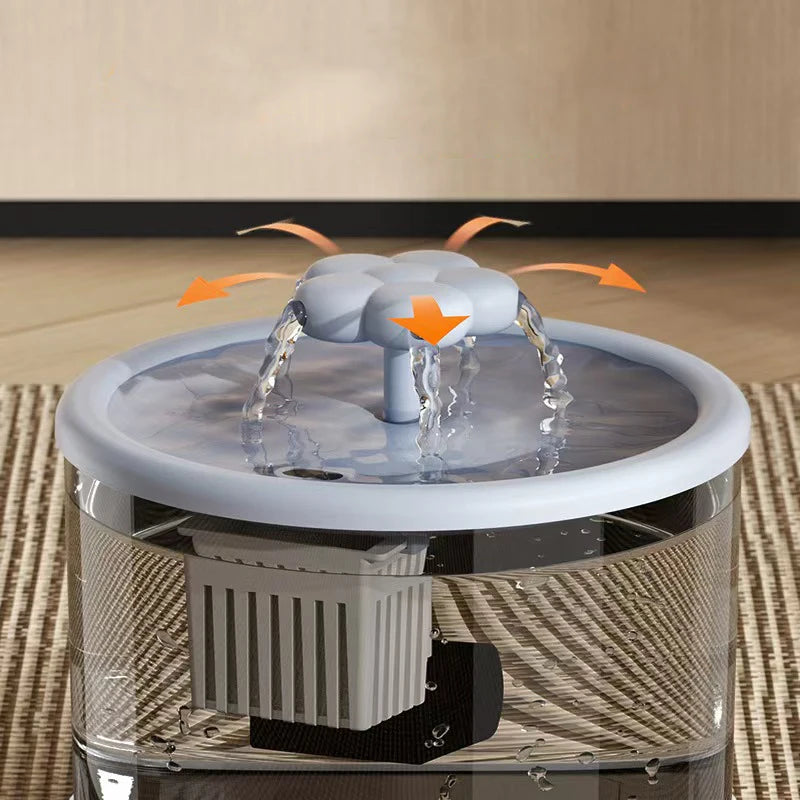 1.5L Ultra-Quiet Smart Cat Water Fountain with Automatic Filter and Burnout Prevention Recirculating Dog Water Dispenser Pump