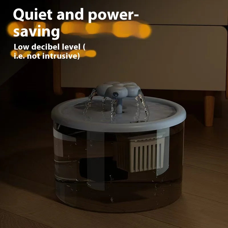 1.5L Ultra-Quiet Smart Cat Water Fountain with Automatic Filter and Burnout Prevention Recirculating Dog Water Dispenser Pump