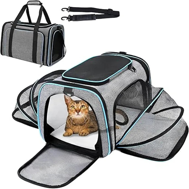 Pet Carriers Backpack-Portable Breathable Foldable Bag for Cats, Dogs, and other Pets