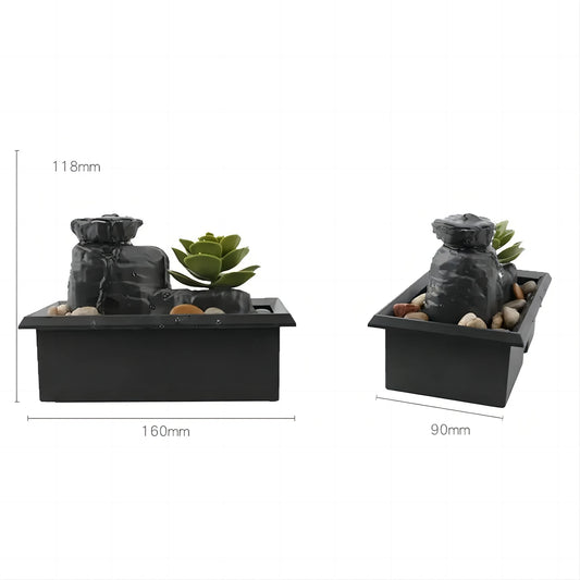 Desktop Water Fountain Decor Table Top Fountain Relaxation