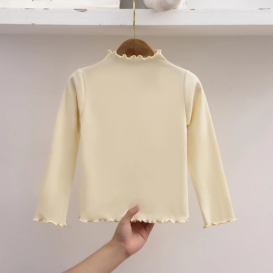 Solid Long Sleeve Shirt For Autumn and Winter - Fungus Edge