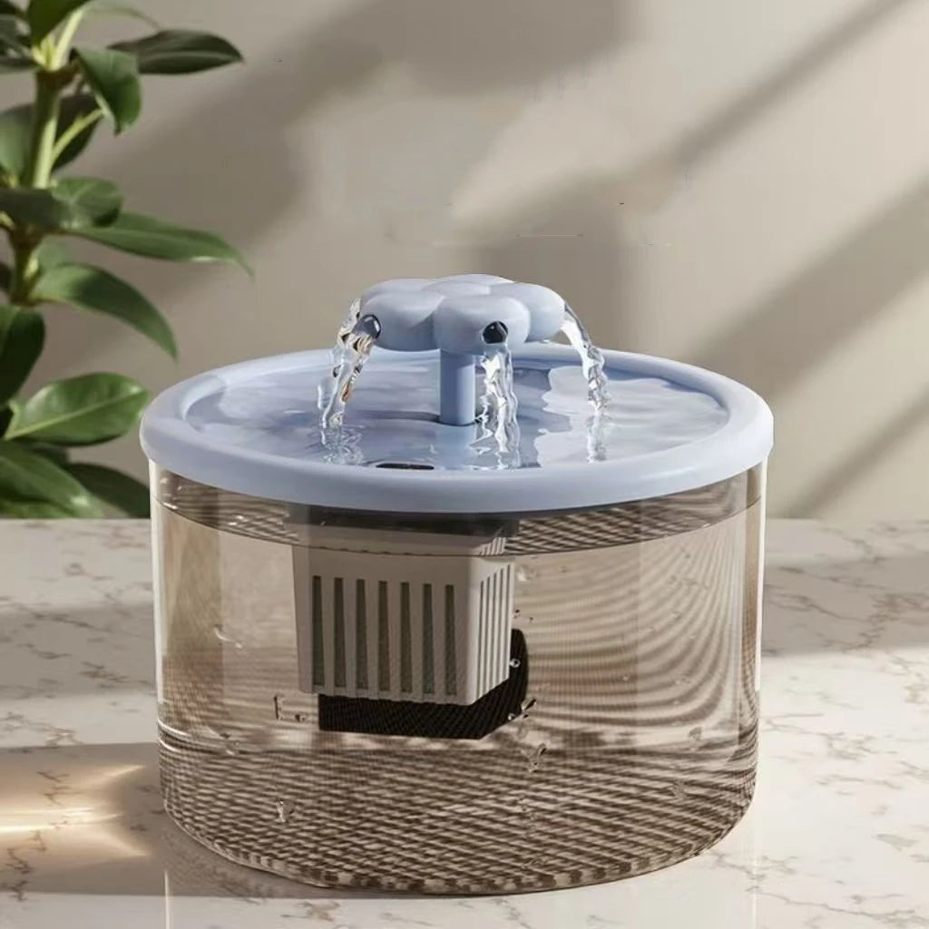 1.5L Ultra-Quiet Smart Cat Water Fountain with Automatic Filter and Burnout Prevention Recirculating Dog Water Dispenser Pump