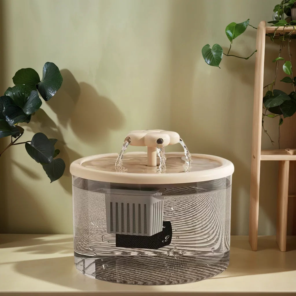1.5L Ultra-Quiet Smart Cat Water Fountain with Automatic Filter and Burnout Prevention Recirculating Dog Water Dispenser Pump